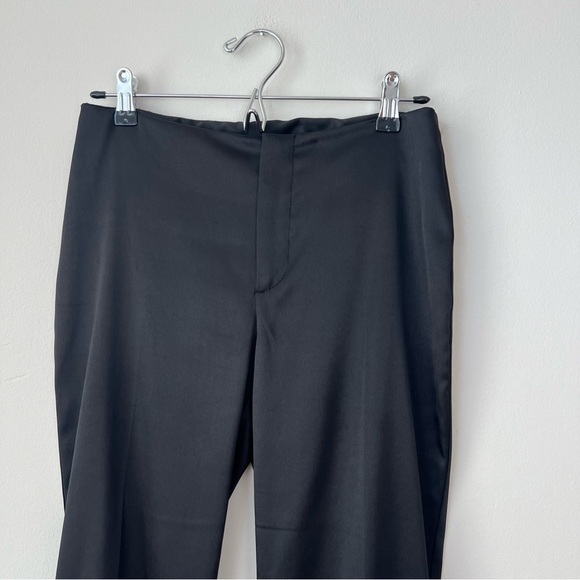 Vintage A. Byer Shiny Black Flare Pants - Picture 4 of 6